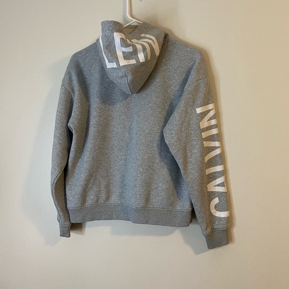 Calvin Klein Jeans Y2K Gray women’s Hoodie size small cotton blend - Picture 5 of 10